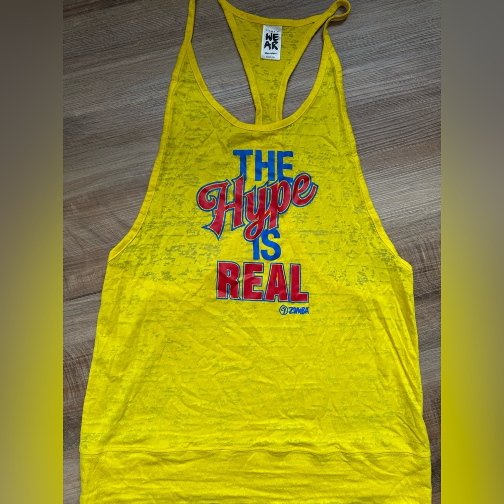 Zumba Fitness Yellow Tank Top - The Hype Is Real